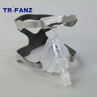 Resable Silicone Niv Mask with Headgear for ICU Ventilator