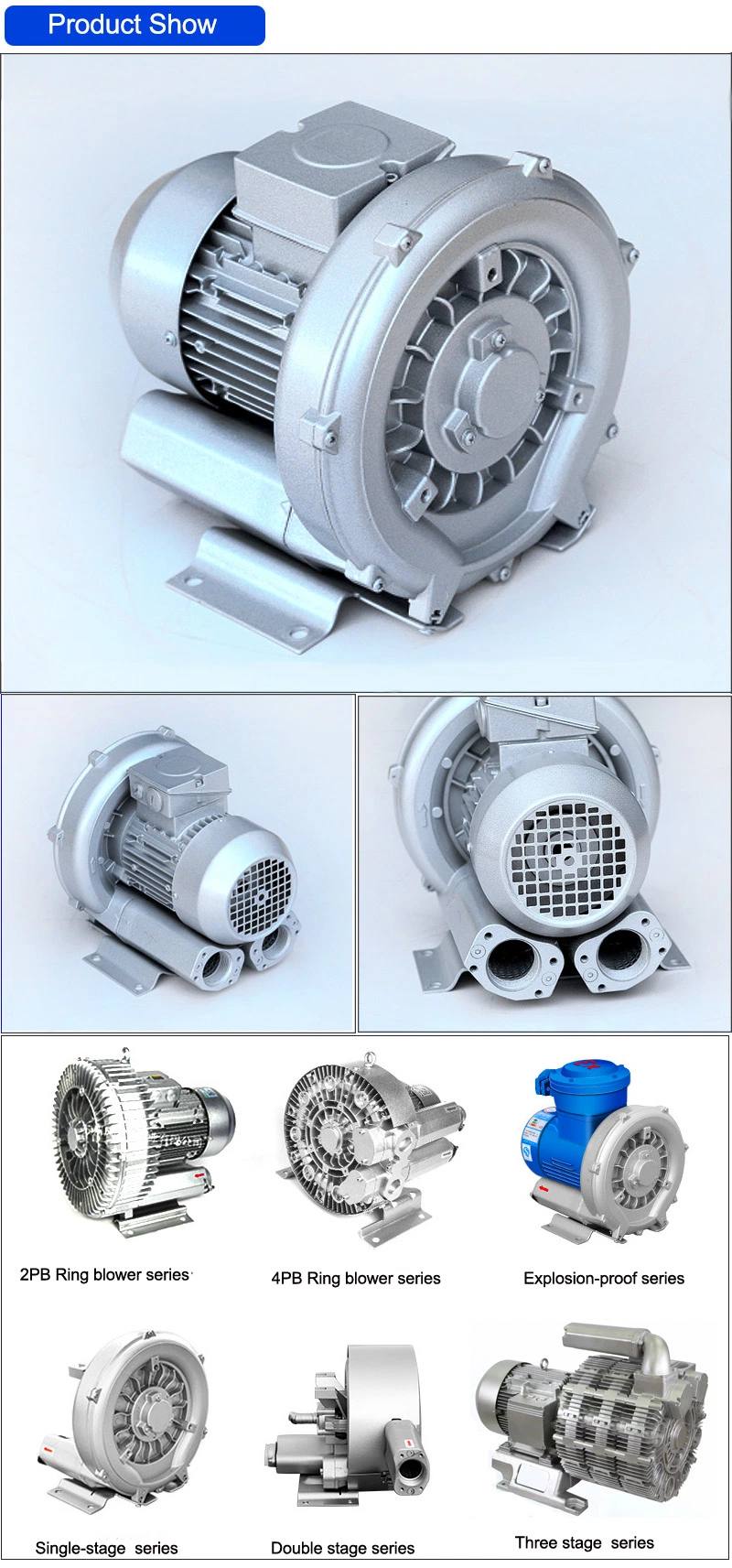 Good Quality Factory Directly Air Blower Single-Phase Medical Blower Ring Blower