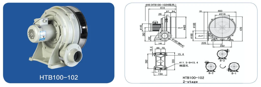 Professional Manufacturer Cooling Fan Industrial Turbine Blower for Textile Industry