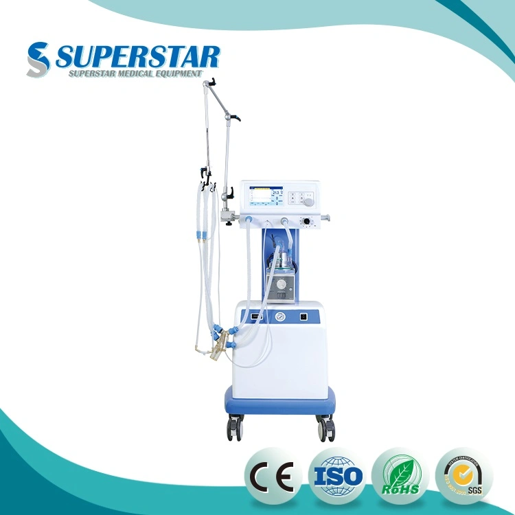 Medical Ventilator for Pediatric and Adult Neonatal CPAP Machine ICU Medical Ventilator Nlf-200A